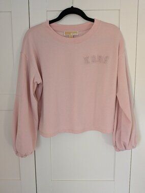 Michael Kors Pink Cropped Sweatshirt - Size S